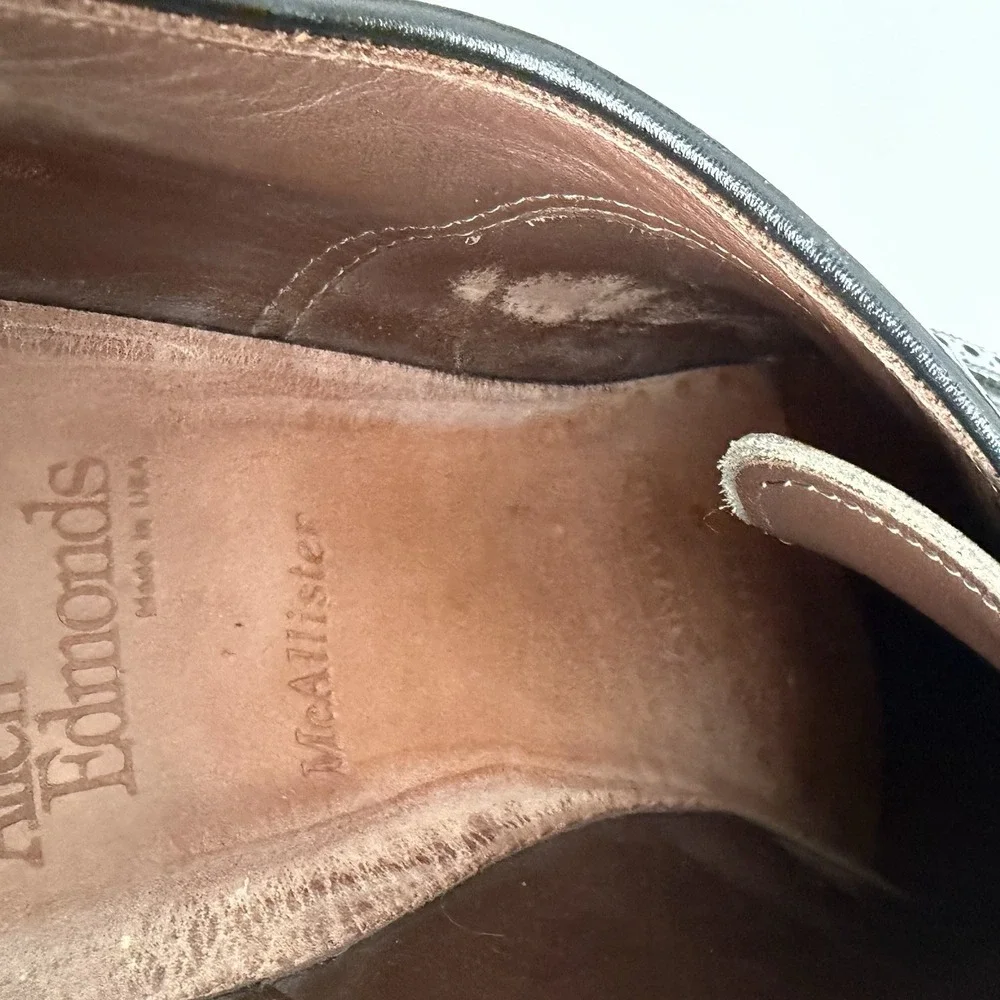 Allen Edmonds McAllister Brogue Wingtip Dress‎ Shoes Men's 11.5 D Black Classic